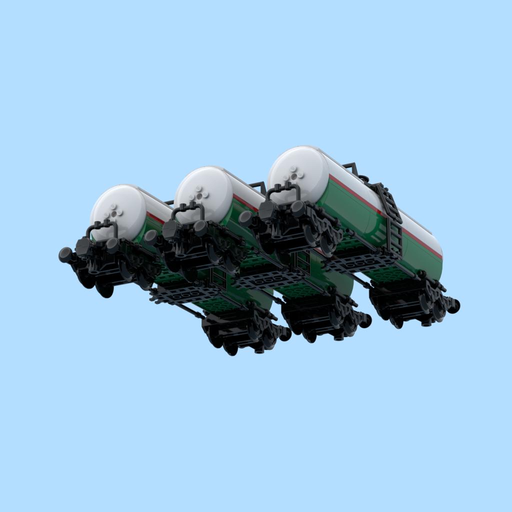 NUOVO MOC Città Industriale Octan Carro Cisterna Treno Modello Idee Creative Pista Blocchi da Costruzione Mattoni Fai da Te Giocattolo per Bambini Regalo di Compleanno