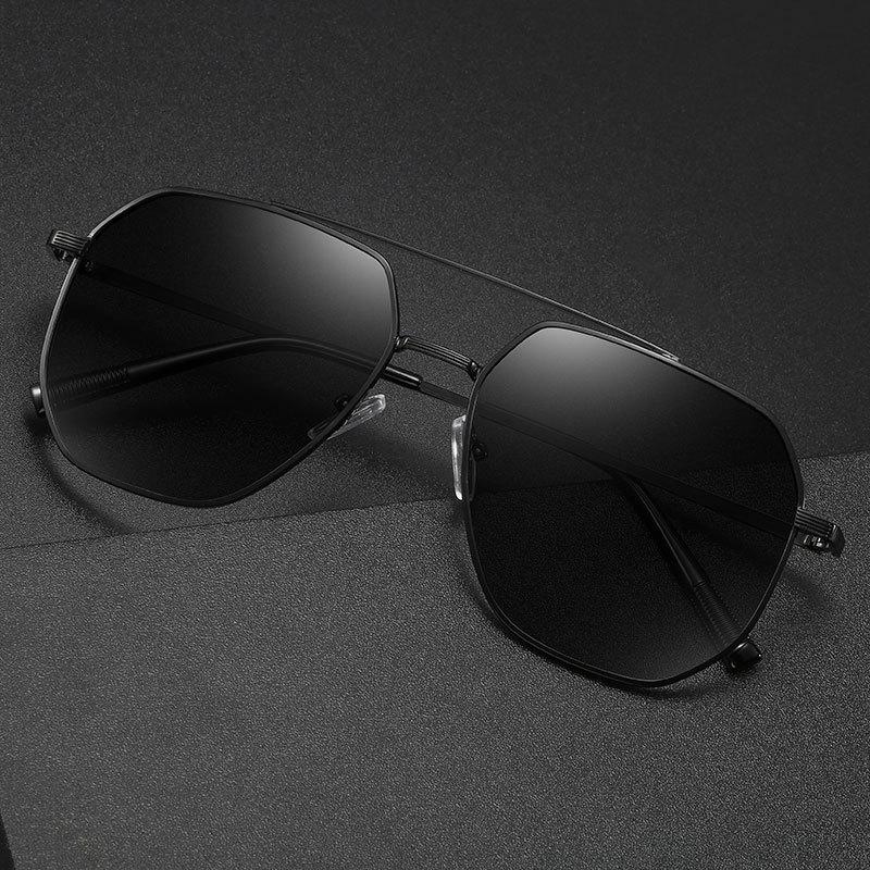 Sunglasses Hong Kong Style Retro Men'S Polarized Glasses Cool Tide Anti-Ultraviolet Driving Sunshade Sunglasses Men