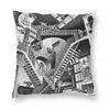 MC Escher Optical Illusions Square Pillowcase Polyester Linen Velvet Pattern Zip Decor Pillow Case Sofa Cushion Cover