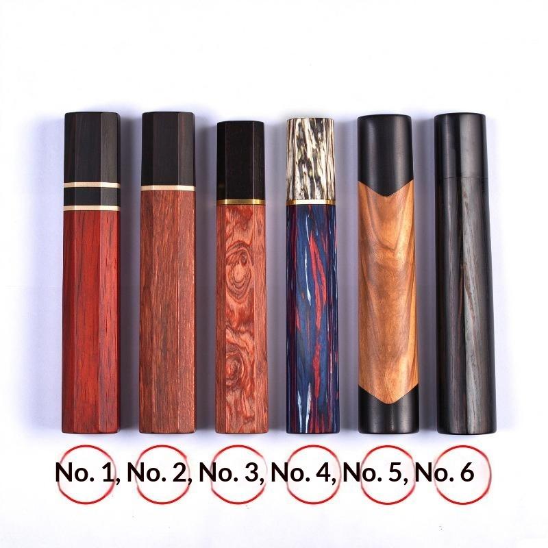 1 Piece Japanese Classic Octagonal For Diy Semi-Finished Handmade High Quality Wood Material Kitchen Knife Handle