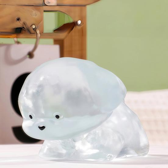 Stress Relief Toy with Bubble Injector Decompression Dog Cat Squeeze Toy Soft Stress Ball Relaxation Fidget Sensory Toy