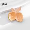 Decorative Brooch Pin Double Lemon Rhinestone Pin, Yellow Lapel for Women Men, Alloy Fruit Badge Jewelry Suit Jackets and Bags Theme