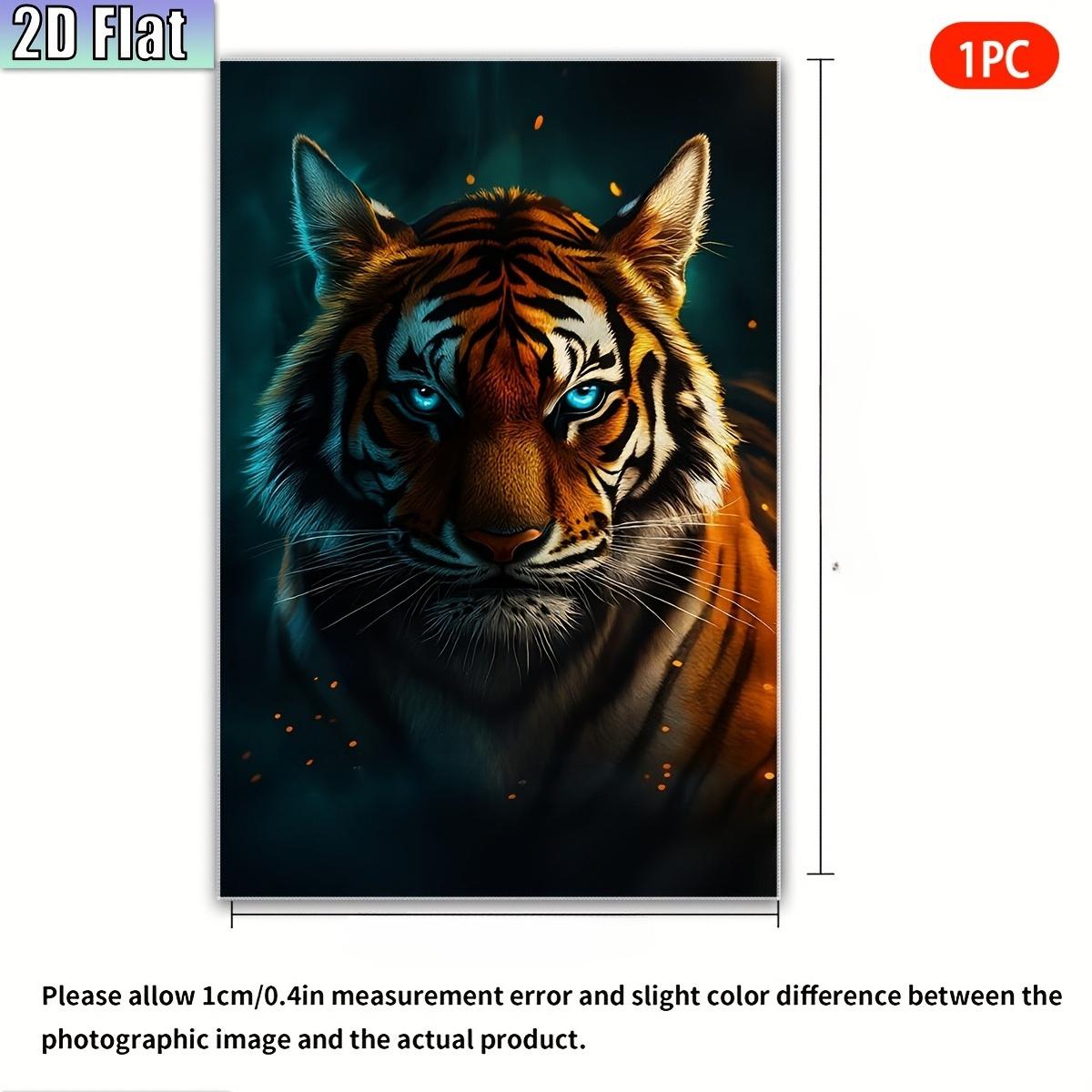 

Mysterious Tiger Themed Hand Towel Microfiber Suitable for Face Washing Dishwashing Bathing Reusable Tiger Towels for Home W40*H60(CM)
