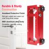 Door Hinge Jig, Aluminum Alloy Door Hinge Template Kit for Router, Adjustable Mortise Jig Fits Door Hinges From 2.5  To