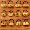 Retro Gold Geometric Hair Clips and Ponytail Ties