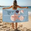 Nautical Ocean Themed Beach Towel Patterned Sunscreen And Windproof Suitable For Swimming Pool Camping Travel Blanket