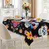 Mexico Calavera Rectangle Table Cloth for Table Decor Kitchen Dining Waterproof Reusable Tablecloth for Tables Indoor Outdoor