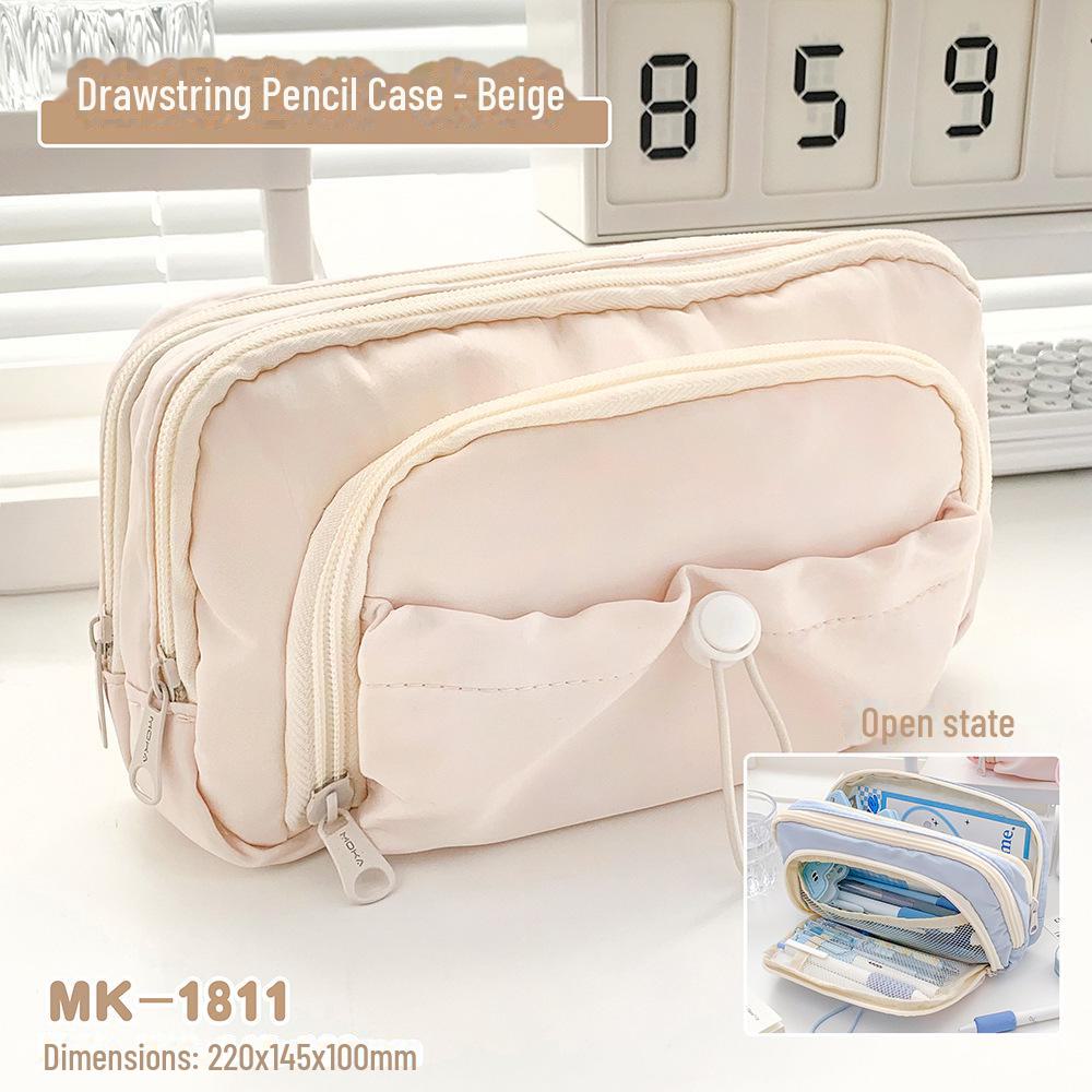 Stylish Multi-Layer Pencil Case for Girls & Teens: Spacious, Trendy Stationery Organizer