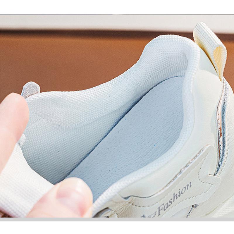 Γνήσια Δερμάτινα Λευκά Παπούτσια Γυναικεία Μόδα Αθλητικά Παπούτσια Αναπνέοντα Επίπεδα Παπούτσια Πλατφόρμας Μάρκα Γυναικεία Ύψος Αύξησης 9cm