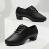 Pantofi de dans din piele Concurs de performanță pentru bărbați și băieți Standard internațional Pantofi de dans pentru vals tango latin Înălțimea tocului 3,5 cm