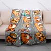 17 Styles Capybara Cartoon Print Blanket Soft Fluffy Throw Blanket Kids Adult Sofa Bed Travel Blanket Cover Throw Wonderful Gift