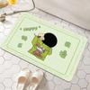 2pcs Cartoon Household Absorbent Wear-resistant Floor Mat Dirt-resistant Foot Pad Diatom Mud Carpet Easy Drying Pad