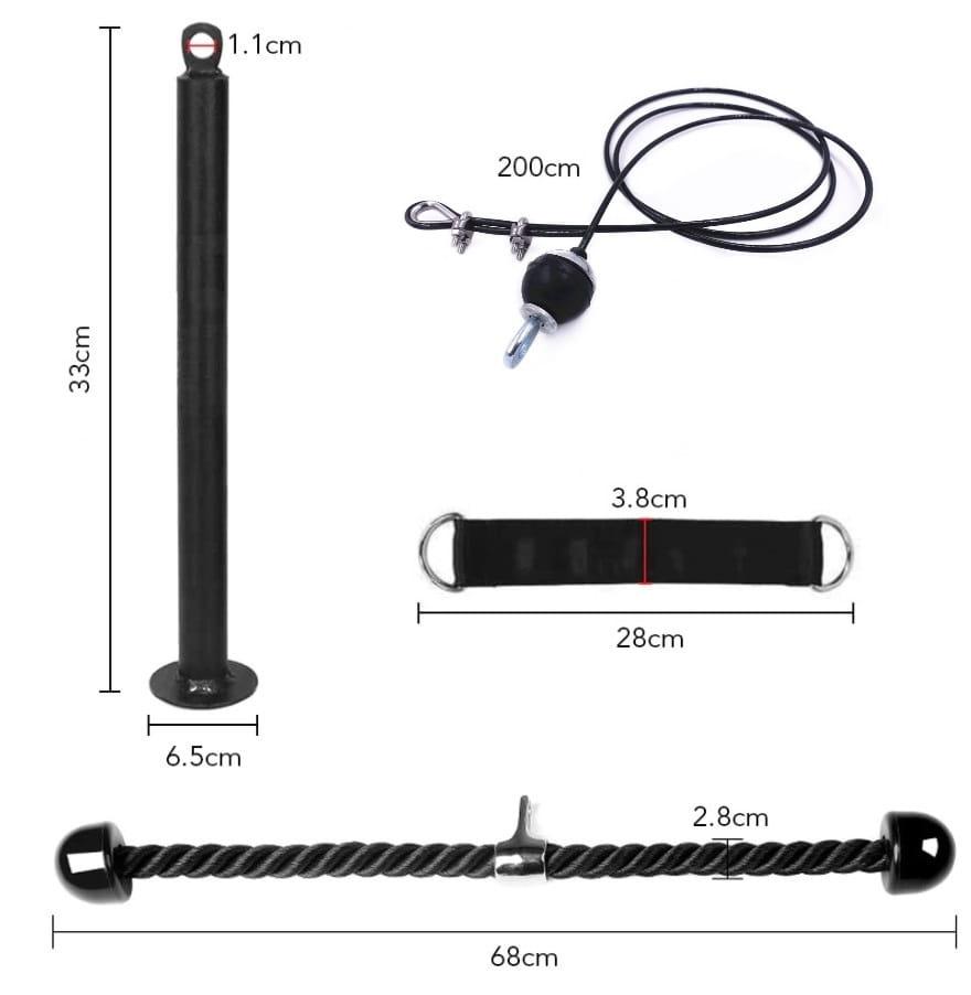 Universal Upper & Lower Pulley System - Home Exercise Set
