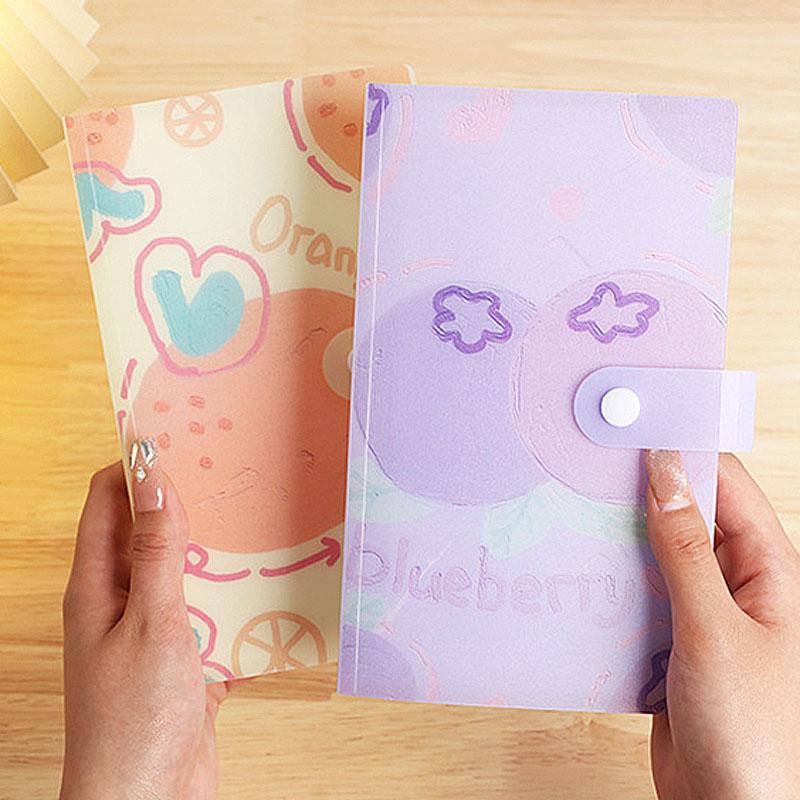 120slots Cute Fruit Design Photocard Binder Album 3 Inch Card Storage Kpop Idol Photo Card Collection Notebook For Fans Gift