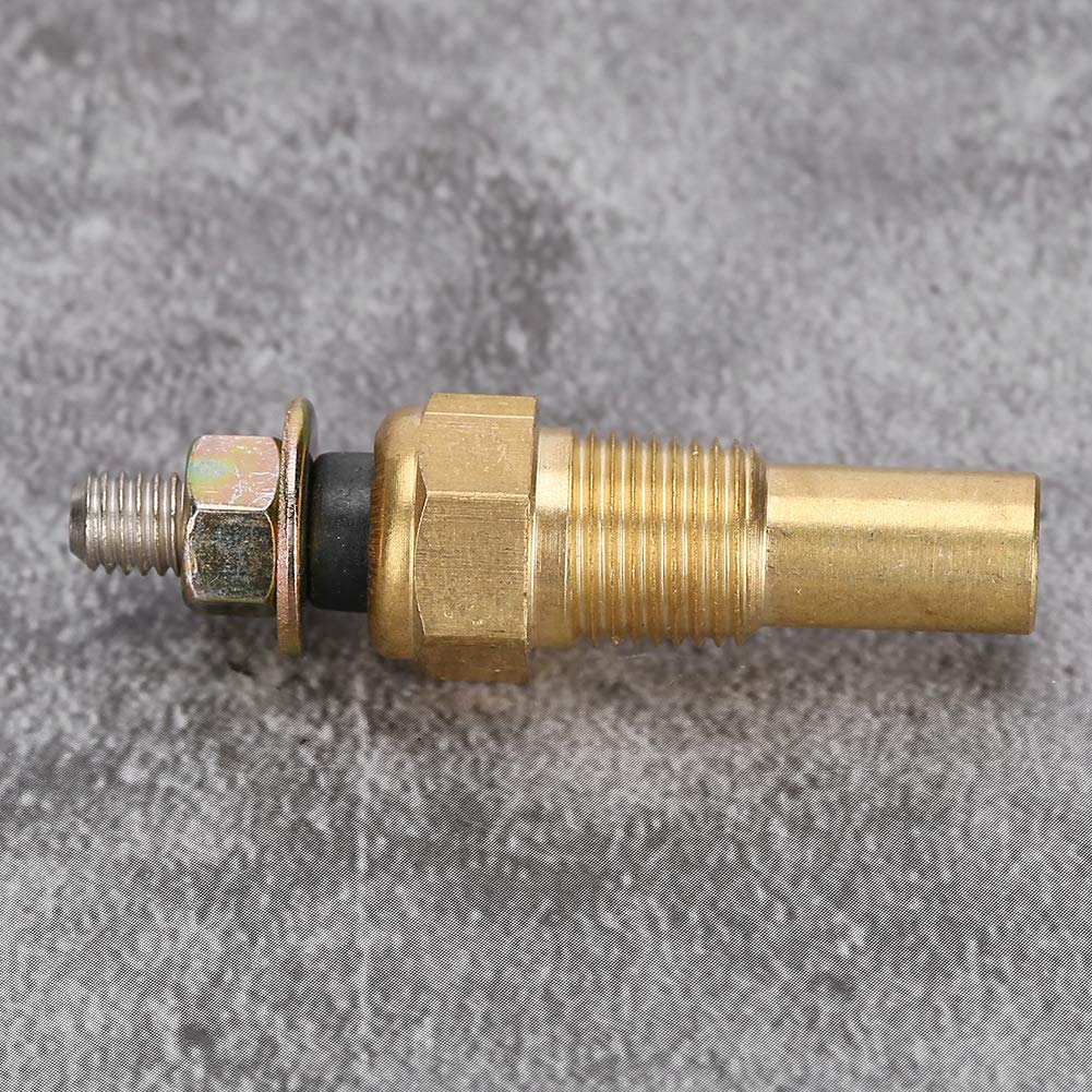 Oil Temperature Sensor, Water/Oil Temp Temperature 1/8 NPT Electrical Sender Transmitter Sending Unit Temp Sensor