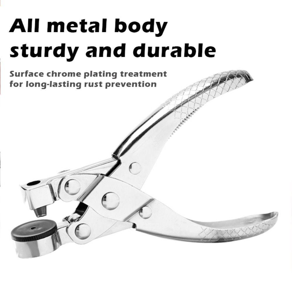 Round Hole Holes Punching Pliers Carbon Steel Belt Puncher Eyelet Puncher  Crafts Tool
