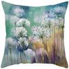 Blue Flower and Bird Print Decorative Pillowcase Living Room Office Ornaments Home Pillowcase