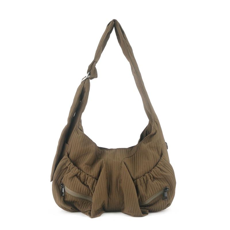 

New Space Cotton Crossbody Bag for Men, Simple and Large Capacity Tote Bag, Student Class Shoulder Bag, Commuting Handbag армія зелений колір