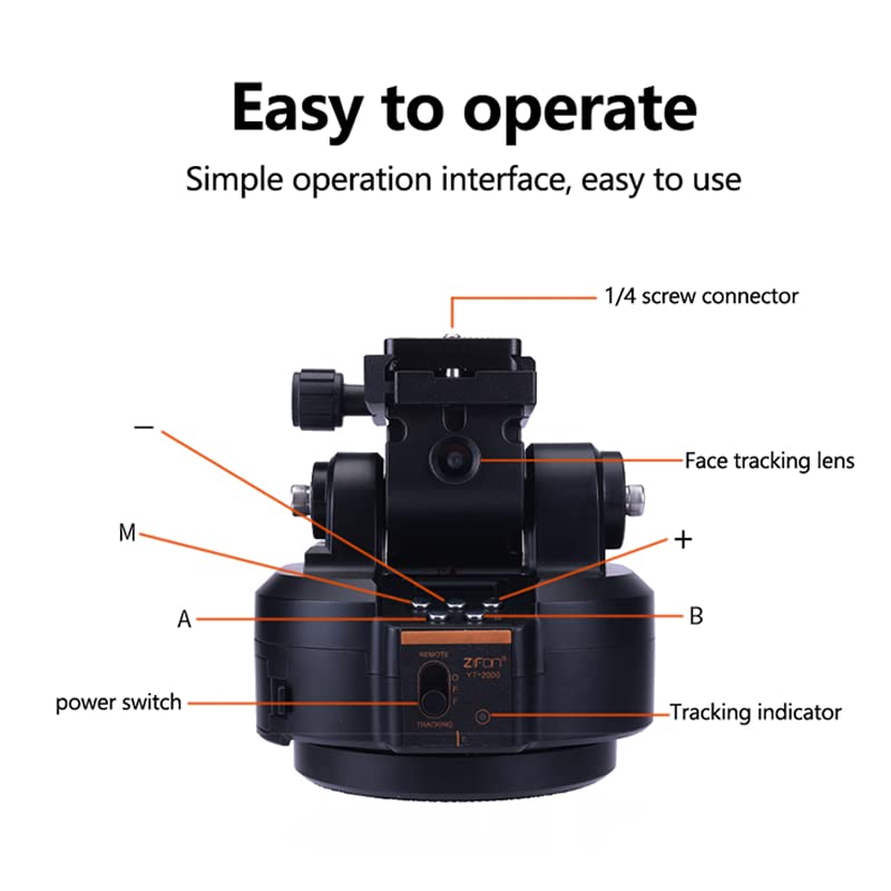 Automatické sledování pohybu hlavy na stativu Podpora kamery s hlavou Smart Follow Rotace o 360 stupňů Kapacita zatížení 2 kg pro digitální fotoaparát s jedním objektivem Smartphone