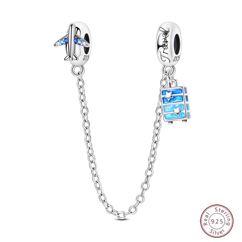 Copper Safety Chain Rainbow Flower Inlaid Zirconia Beads Suitable For Original Bracelet Bracelet Diy Jewelry