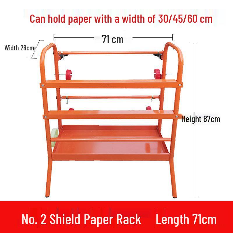 Mobile Multifunctional Paint Masking Paper Holder & Cutter Stand