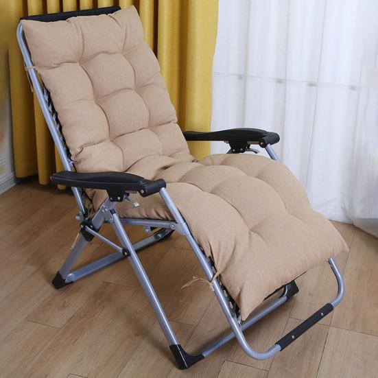 Recliner Cushion Cotton Linen Chair Pad with Straps Soft Padded Chair Cushion for Folding Recliners Rocking Chairs Home Office Use