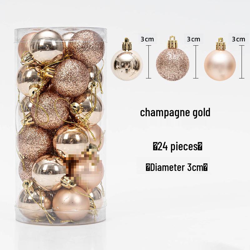 Christmas Tree Hanging Ball Ornaments - Electroplated & Colored Balls for Mall or Bar Ceiling Decoration, Large Bucket Set