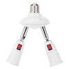 2/5-heads PC Practical E27 Lamp Holder Rotatable Lamps Adapter Adjustable LED Light Bulb Base Lamps Socket Adapter