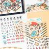4Pcs PET Stickers Chinese Fairy Tale Book Cartoon Journey To The West Theme Hand Account Collage DIY Landscaping Decorative