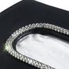 Bling Rhinestone Crown Sun Visor Tissue Box Cover, Hanging Car Tissue Holder Made of Faux Leather, Creative High-End Automotive Accessories.