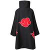 Akatsuki Uchiha Itachi Cloak for Kids Adult Long Black Robe Capes Halloween Carnival Cosplay Costume with Accessories