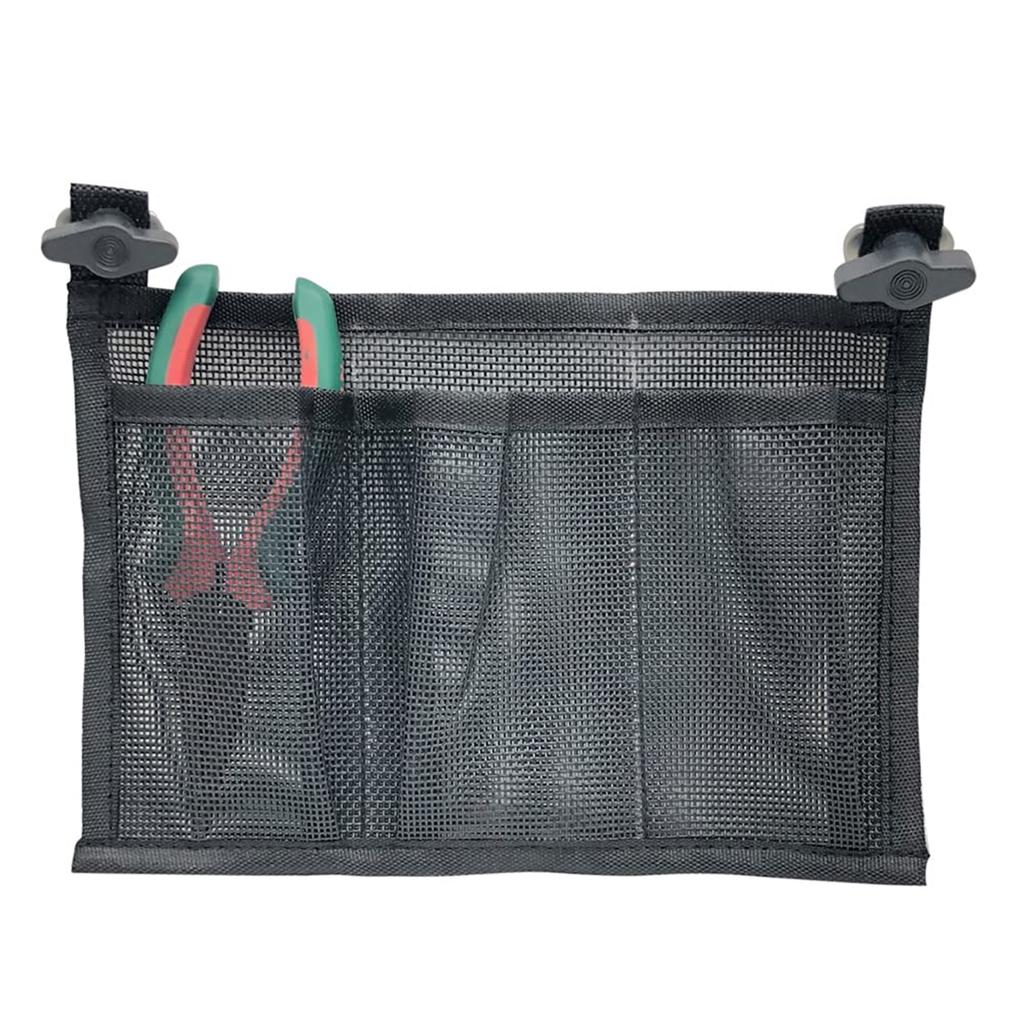 Kayak Canoe Mesh Storage Bag with 3 Pocket Mesh Pouches Fishing Boat Tackle Side Organizers Marine Boat Gear Storage Bag