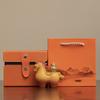 Horse Ornament for Prosperity, Handcrafted Resin Table Décor with Spinnable Gold Ingots and Gourds, Fortunate Feng Shui Present