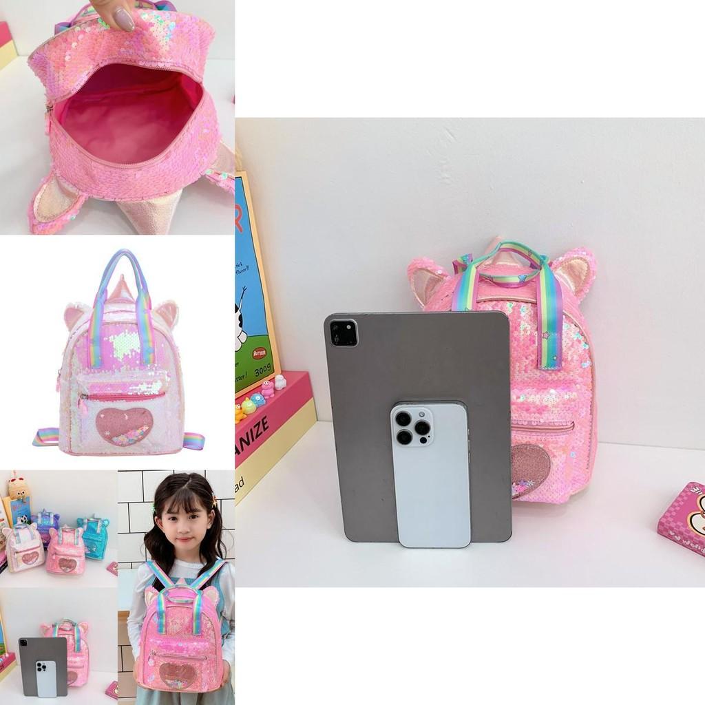 Unicorn Kids Backpack With Sequins And Soft Material For Toddler School Bag
