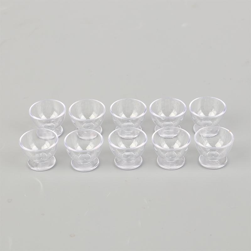 10Pcs Mini Red Wine Cup Simulation Furniture Wine Glass Goblet For Dollhouse Decoration 1:12 Dollhouse Miniature Accessories