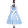 Halloween costume, Bell art photo blue and white anime cartoon image maid maid Cinderella skirt