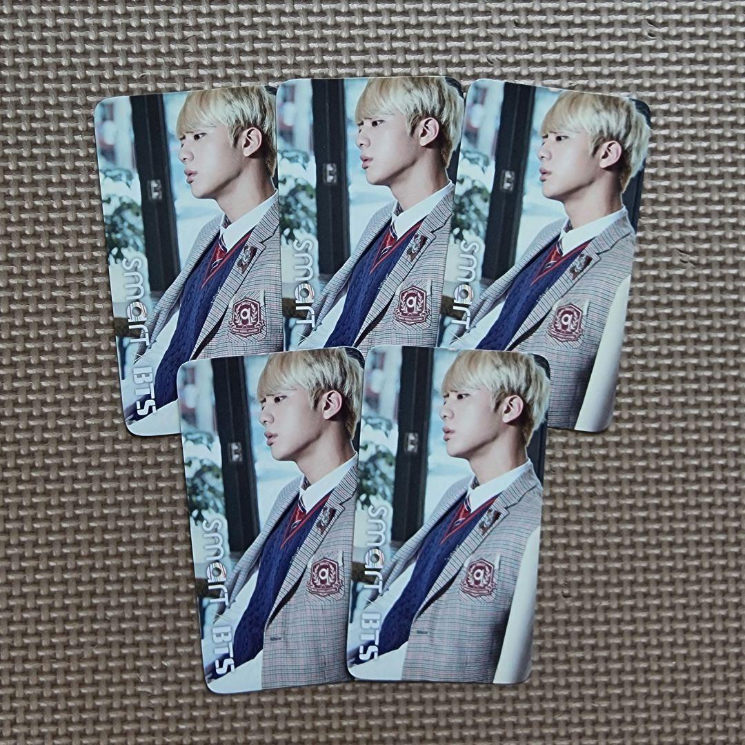 

[USED] BTS SMART Jin Trading Cards (5 Cards)