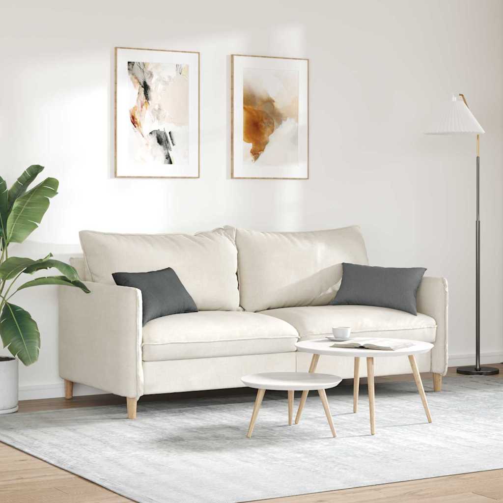Sofa Cushions 2 Pcs Dark Grey 50 X 30 Cm Fabric