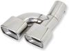 80 Series and Esquire Compatible Muffler Cutter Type Dual Exhaust Double with Drop Exterior Custom S YOURS Voxy, Noah, 2, [Stainless Steel],