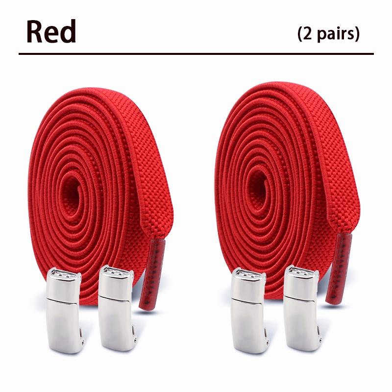 Magnetic Shoe Laces Without Ties Flat Elastic Laces Sneakers Boots No Tie Shoelace Rubber Bands for Shoes Accessories 2Pair