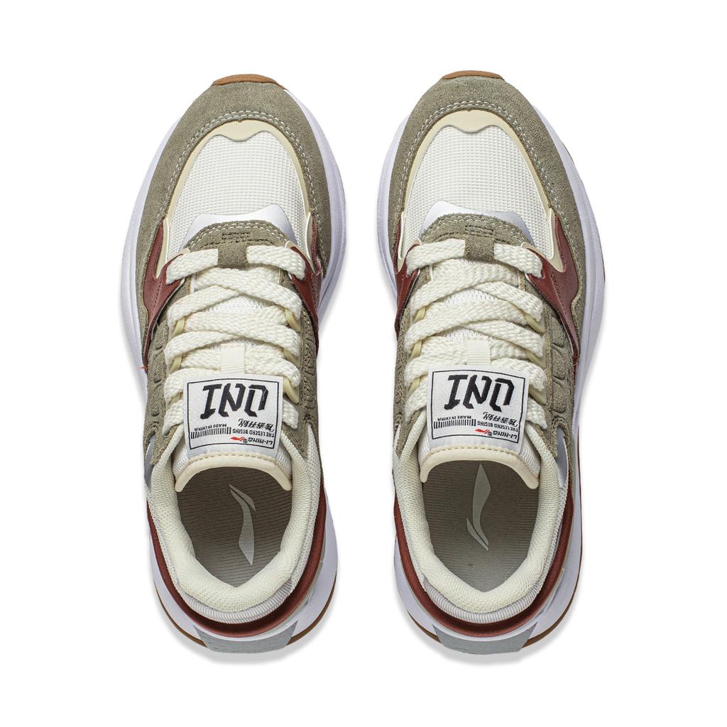 New LiNing 001 Innocence V2 Cushioning Anti-Slip And Wear-Resistant Support Low-Top Casual Shoes Women's Green AGCU062-2