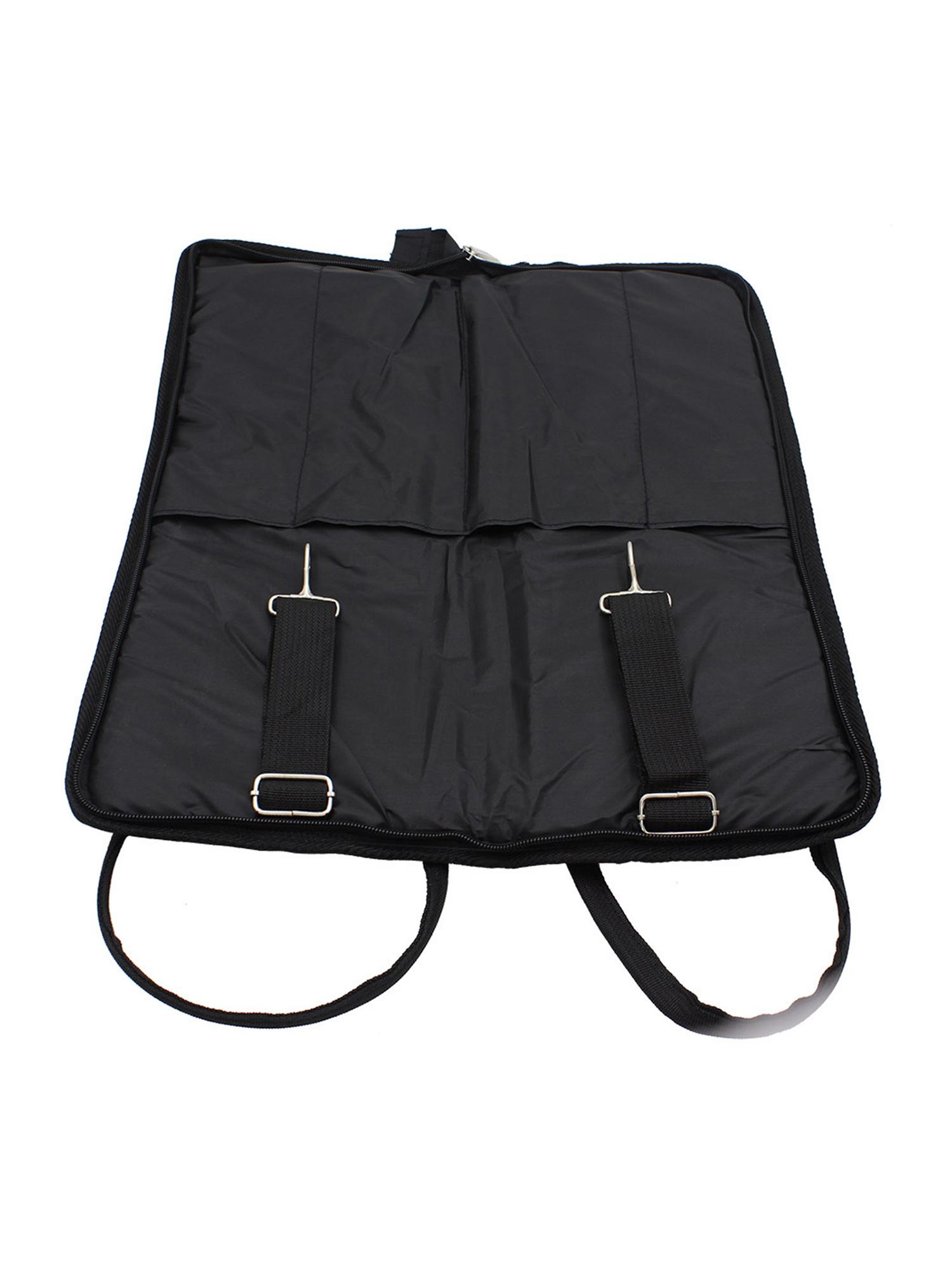 

Oxford Cloth Drumstick Handbag - Black Adjustable Straps Drum Sticks Storage Organizer, Lightweight & Durable One Size чорний