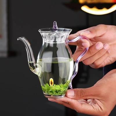 Théière japonaise en verre borosilicate résistant aux hautes températures, théière à infusion manuelle