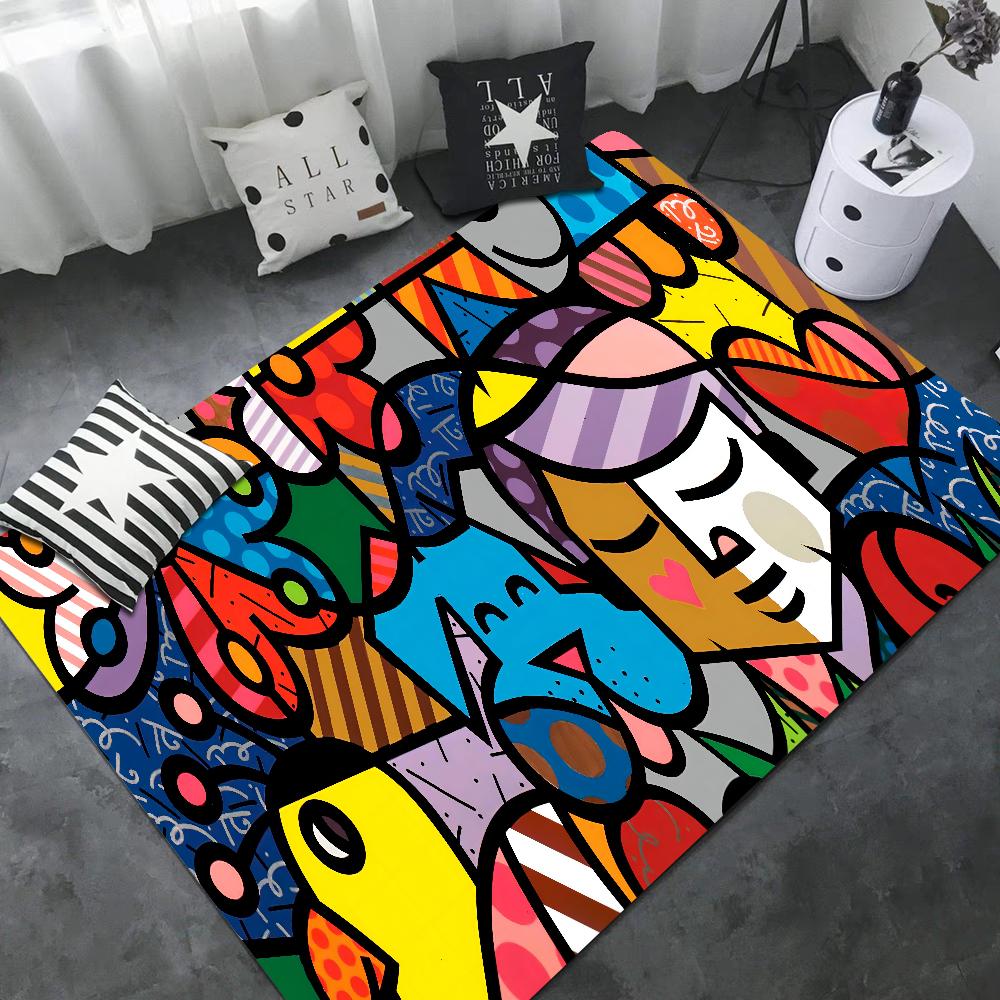 Britto Bathroom Mat Kids Room Bedroom Decoration Balcony Anti-Slip Doormat Living Room Bedside Area Rugs
