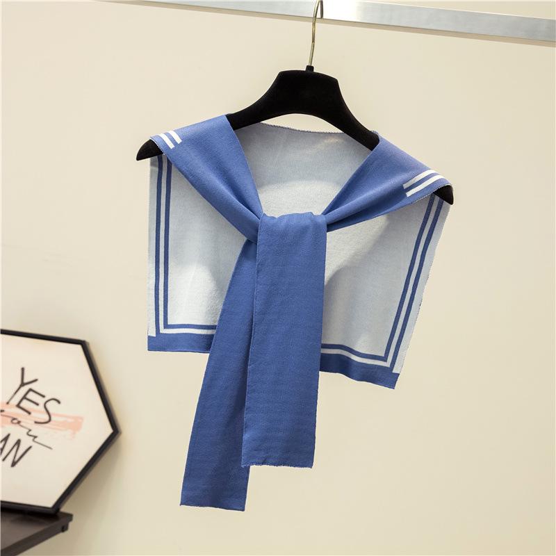 Navy Style Knitted Knot Scarf & Shawl for Women - Autumn/Winter Outerwear
