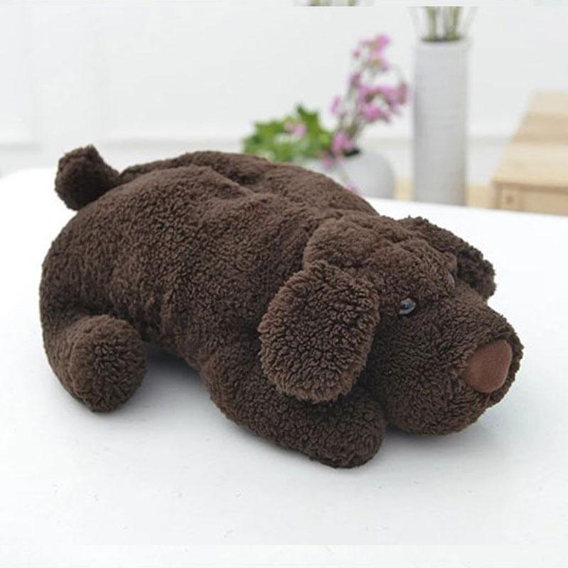 Cute Cartoon Dog Car Tissue Holder Universal Home Plush Toy Tissue Box Case Auto Accessories Women Armrest Napkin Storage