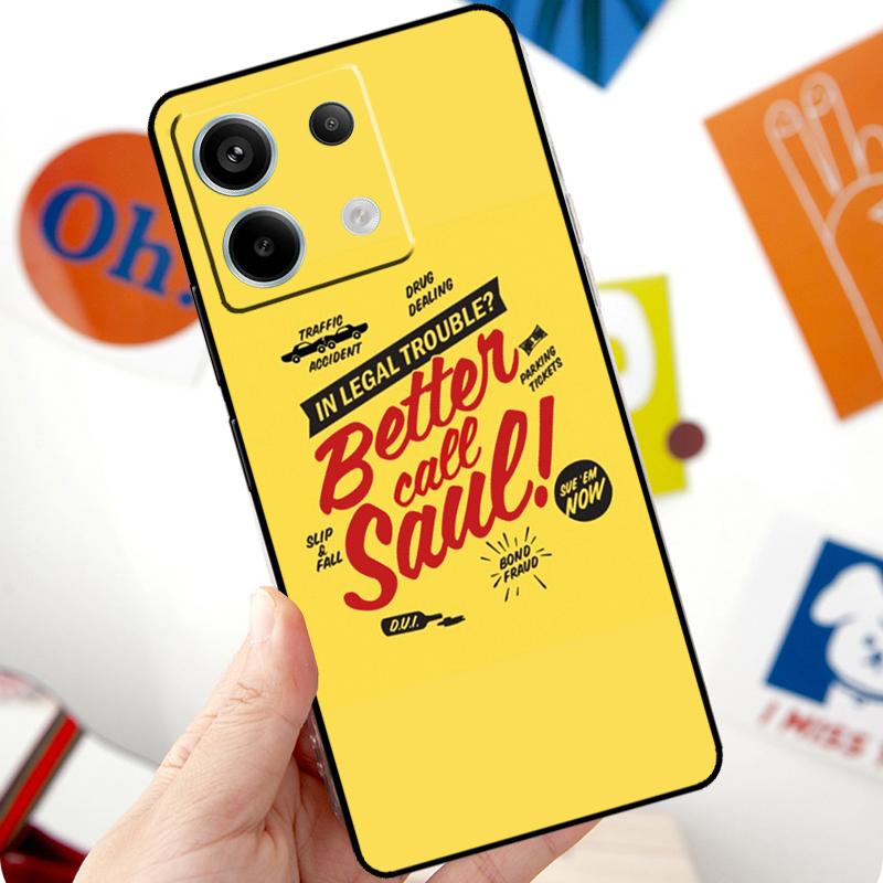 Better Call Saul Funda For Xiaomi Redmi Note 11 10 12 13 14 Pro 10S 11S 12S Case For Redmi 15 10C 13C 12C 14C