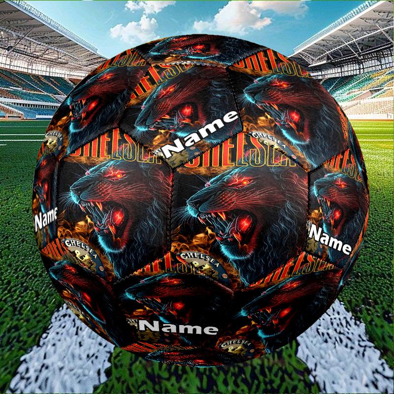 Individueller Name Personalisierte Fußballmannschaft F.C-A Druck Größe 5 Fußball Training & Spiel Fußball, für Team, Kicken, Geschenk für Fußball-Enthusiasten