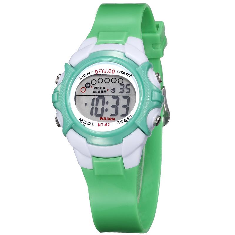 Digital Children's Watch - No Alarm, Calendar, Week Display, Night Light