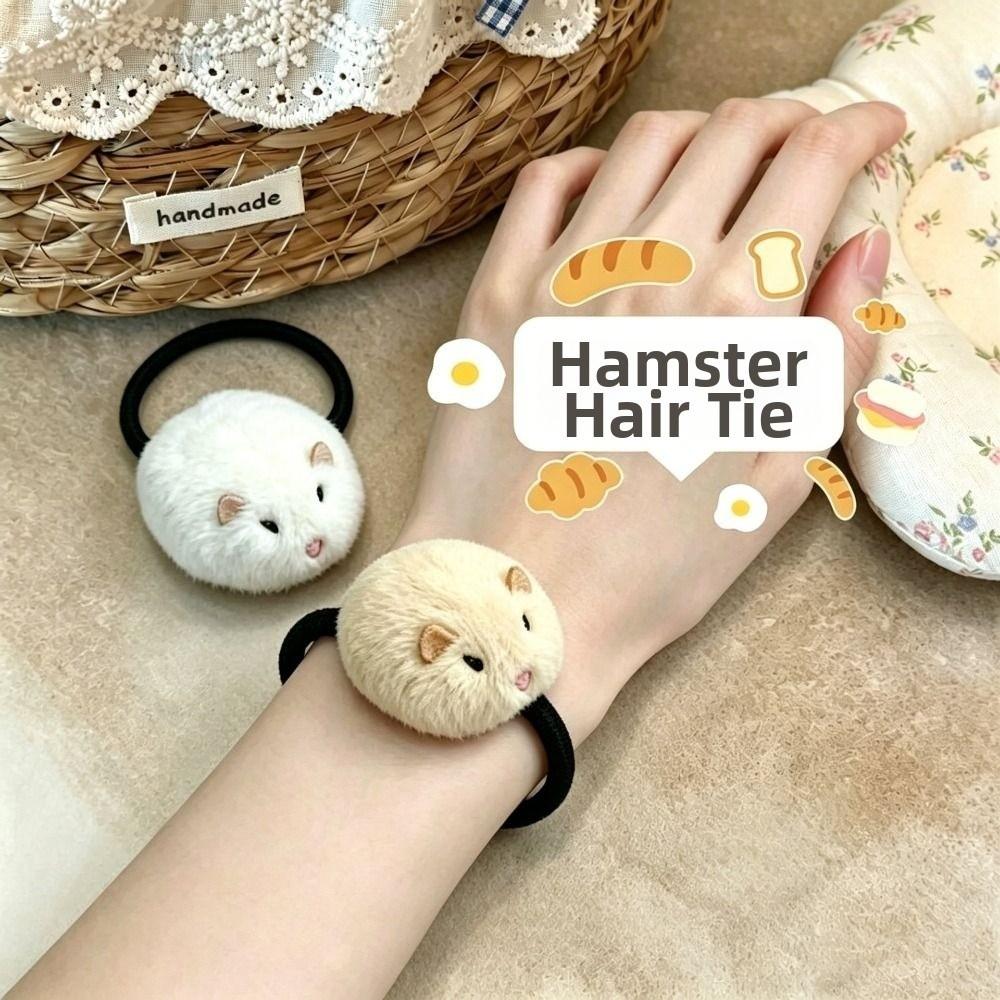Plush Material Hamster Hair Clip Duckbill Clip Design Animal Hairpin Cute Hair Barrettes For Girls